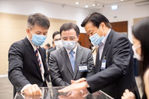 Opening Ceremony - looking at and discussing about a campus model